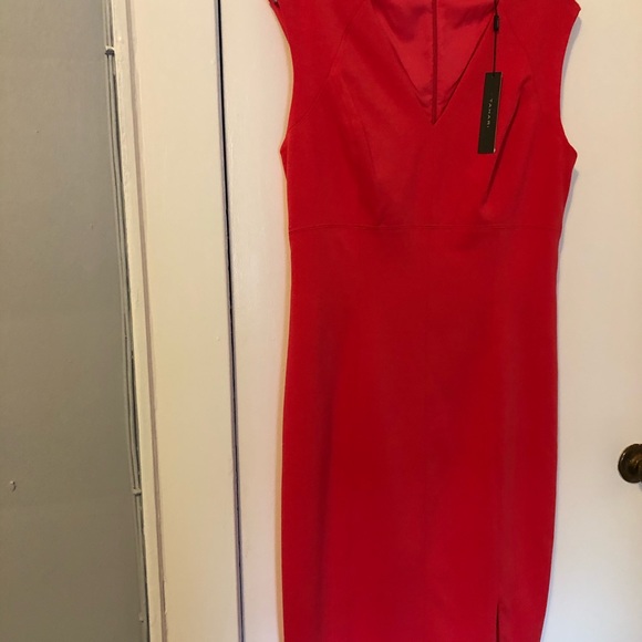Dress size 12 Tahari Sunset Red - Picture 3 of 9
